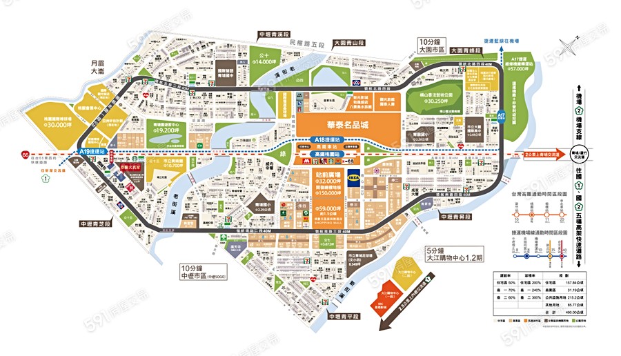 尊騰大真席交通圖