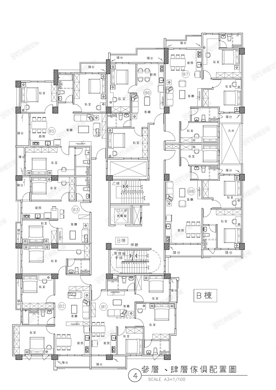 黎明京都12平面圖