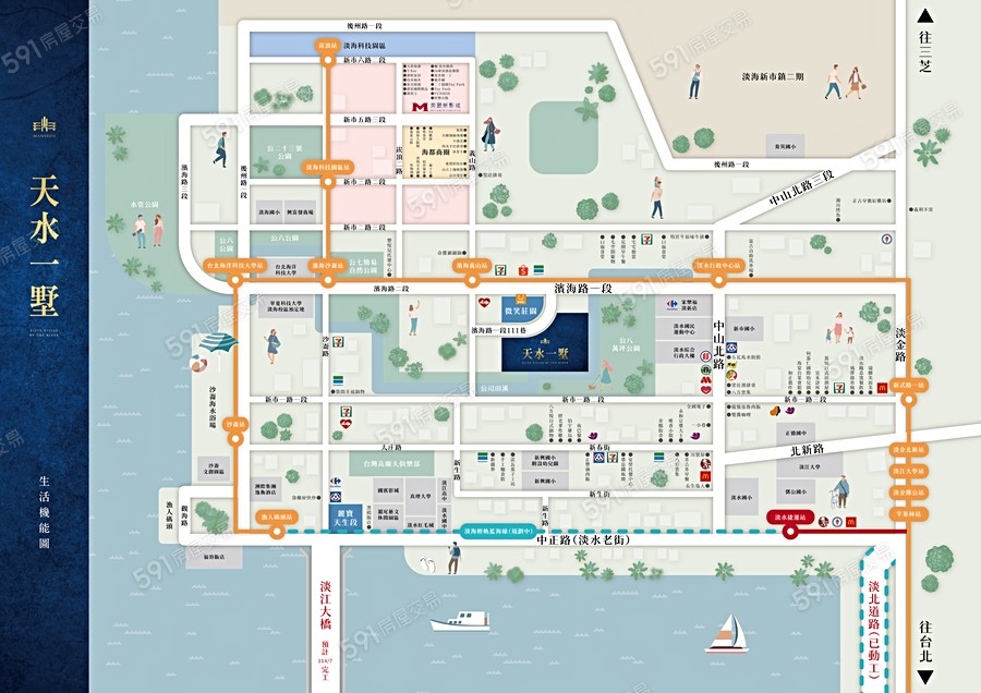 天水一墅交通圖