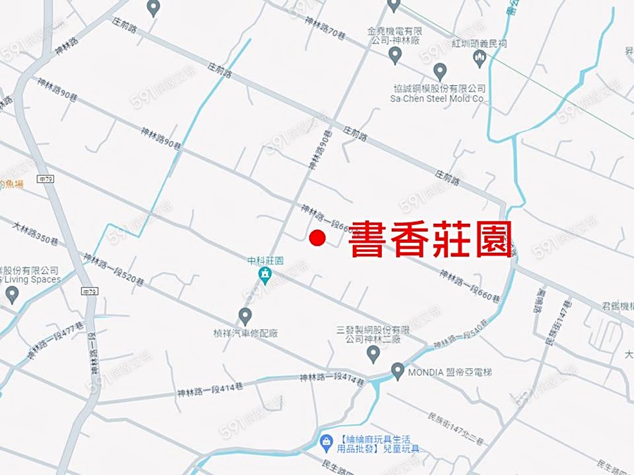 書香莊園交通圖