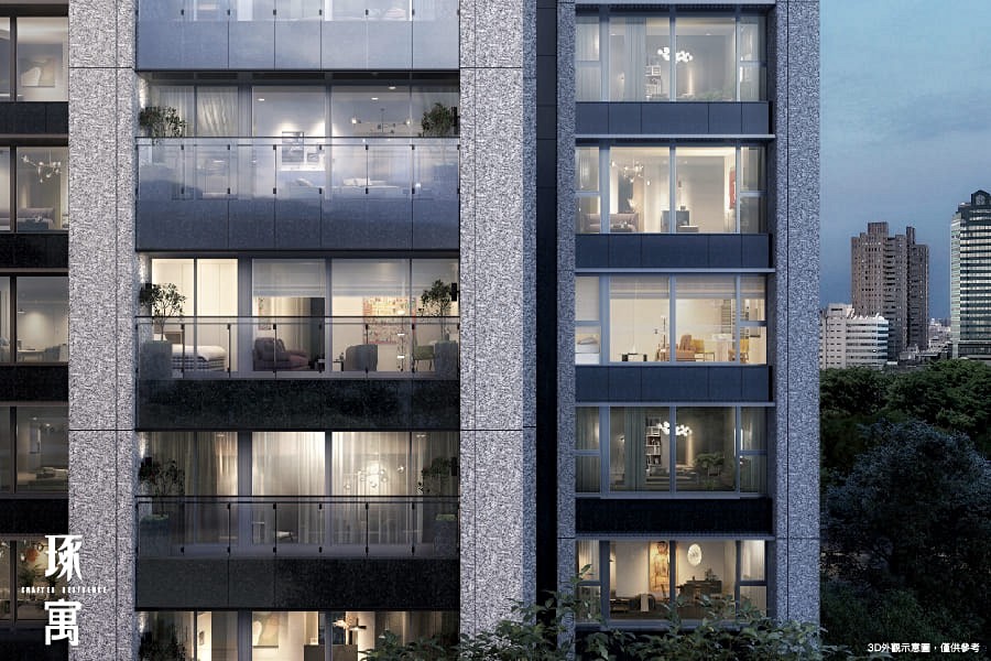 節能建築,在家裡安靜又舒適。3D示意圖