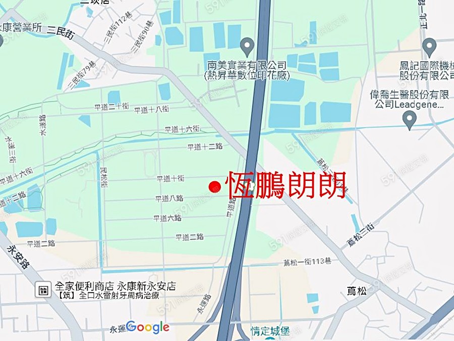 恆鵬朗朗交通圖