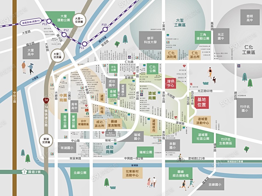 大隱之美NO3.品日子交通圖