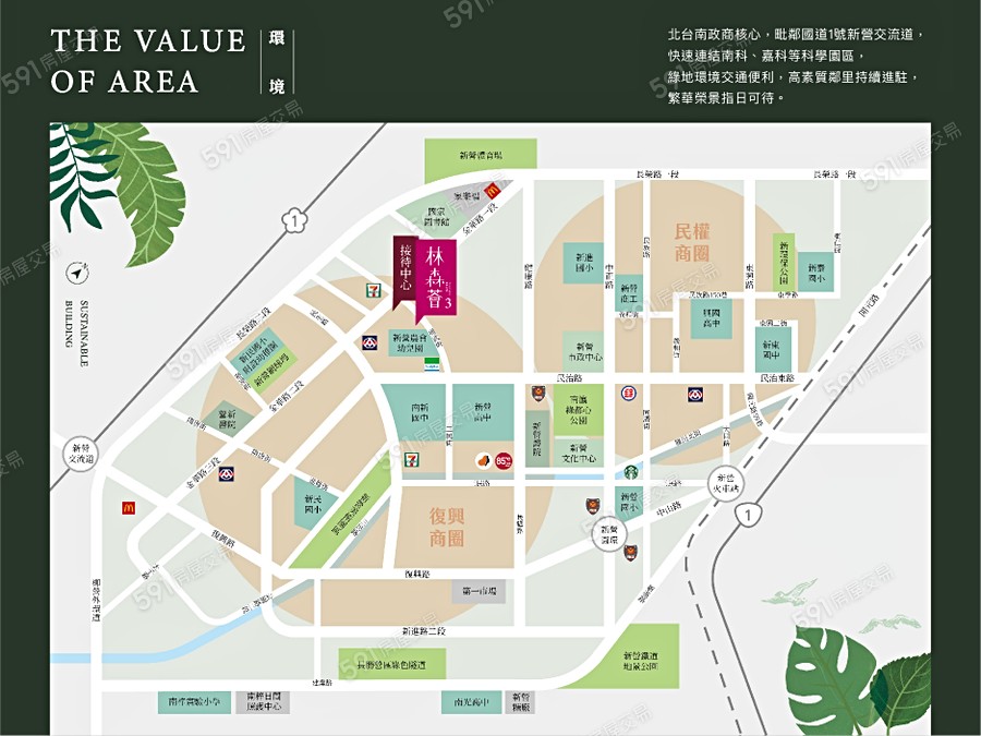 林森薈3-電梯公寓交通圖