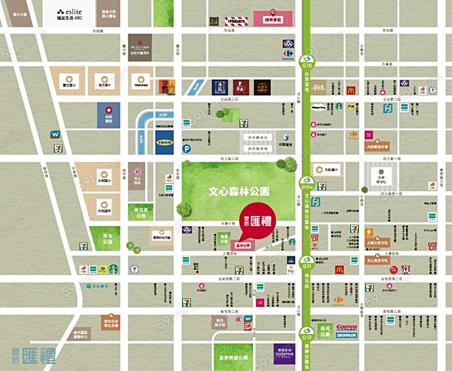 豐邑匯禮交通圖