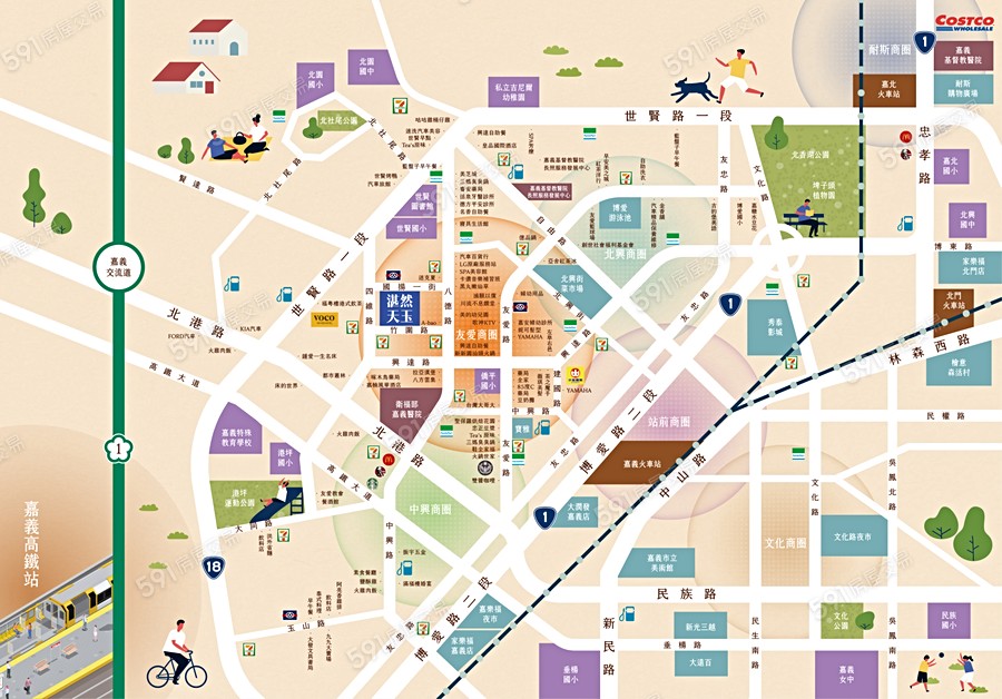 湛然天玉交通圖