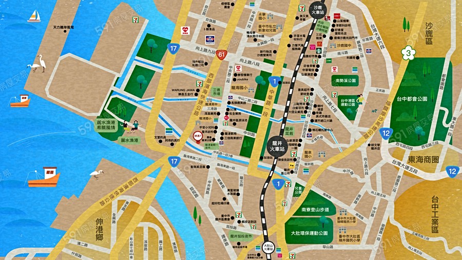 勝邦綠邑7交通圖