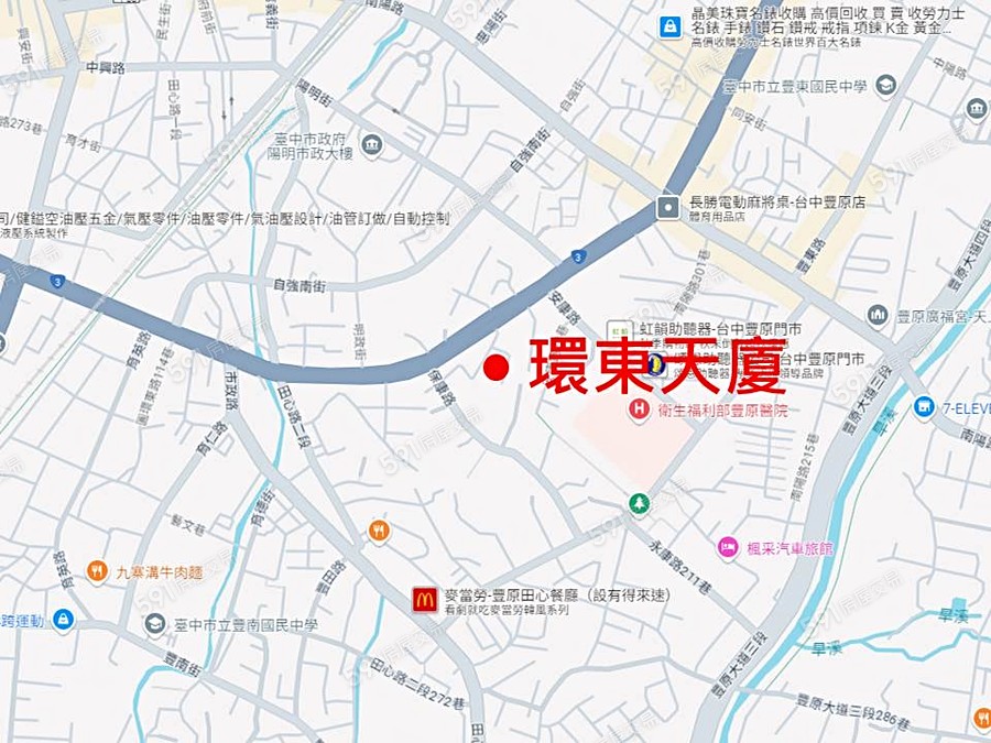 環東天廈交通圖