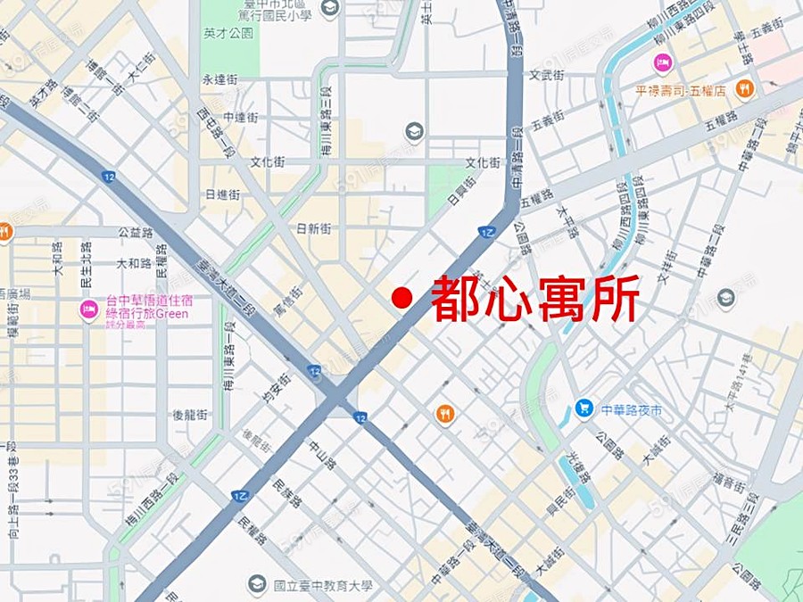 都心寓所交通圖