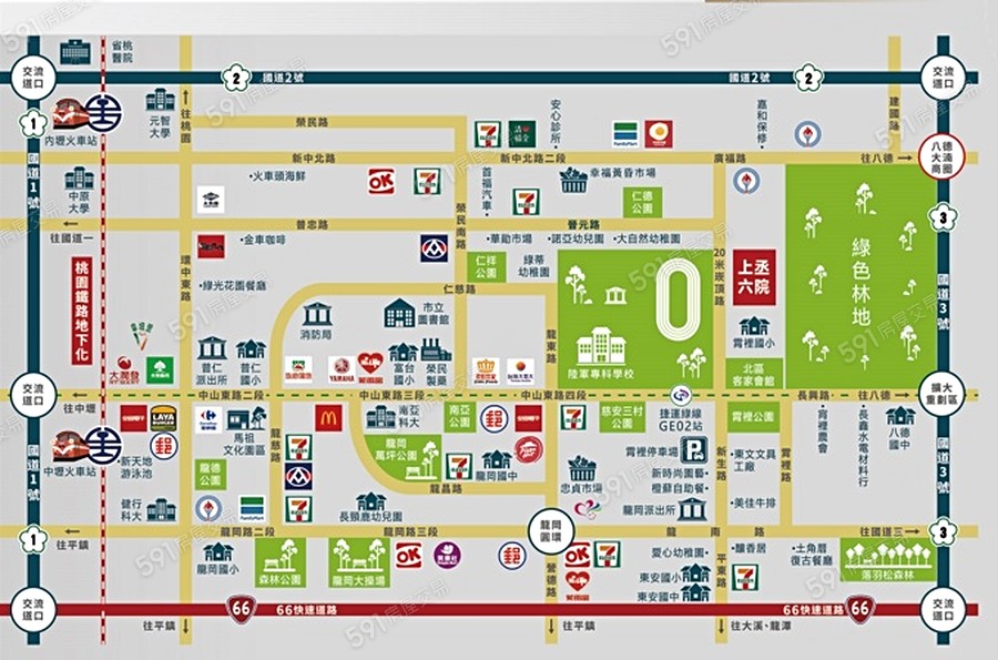 上丞六院交通圖