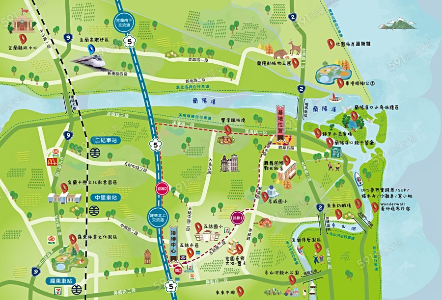 春悦帝璽交通圖