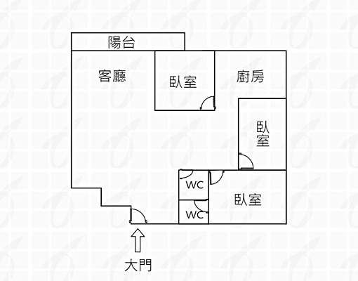 文化中心大3房(室內實坪38)含平車位 - Image 1