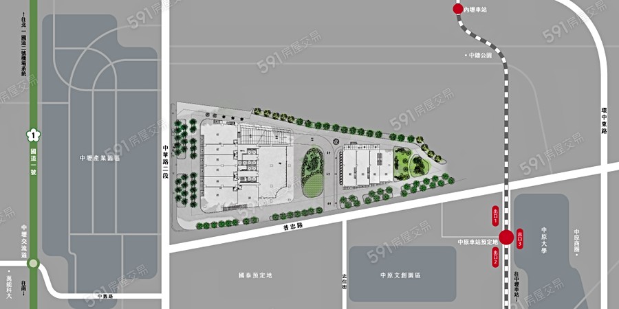 中悦ONE TOWER平面圖