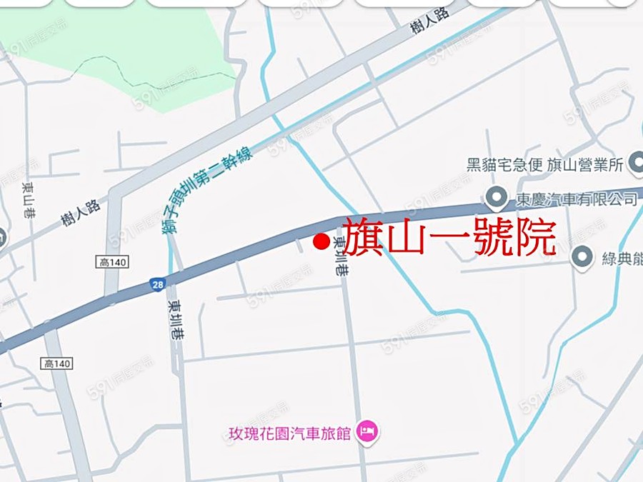 旗山一號院交通圖