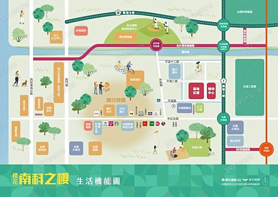 櫻花南科之櫻交通圖