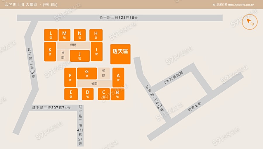 宏邑玥上川-大樓區平面圖