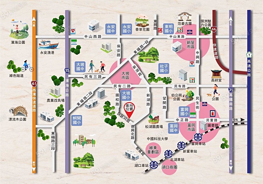 僑昇大院交通圖