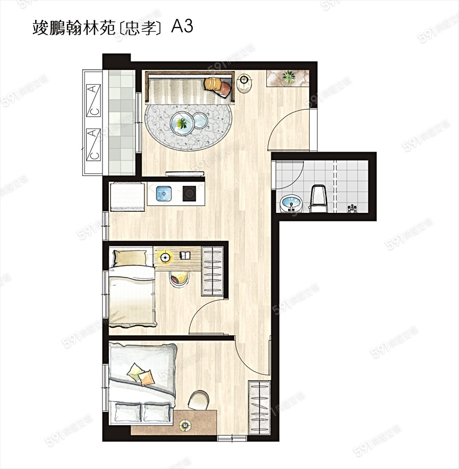 竣鵬翰林苑忠孝格局圖