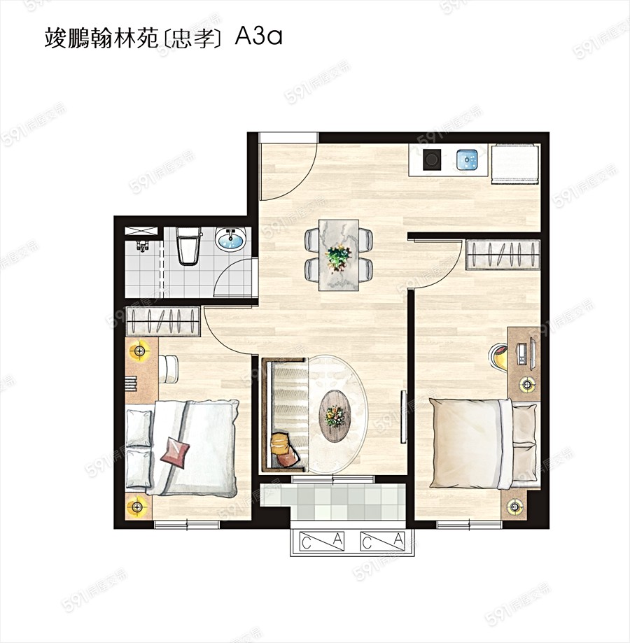 竣鵬翰林苑忠孝格局圖