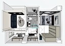 新店區-中央六街1房1廳，15.6坪