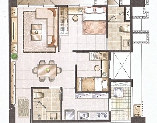 💎旺洲逸品💎極新2房2衛★附傢俱★租金含管 - Image 15