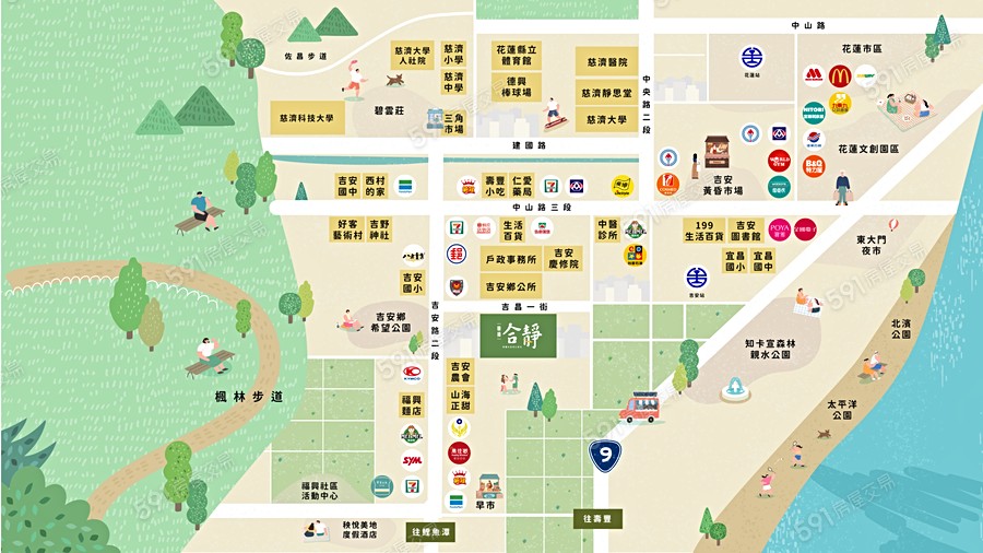 磬揚合靜交通圖