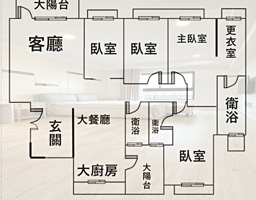 西屯中科榮總東海雲世紀特A區莫內花園大豪宅3衛浴開窗雙平車 - Image 15