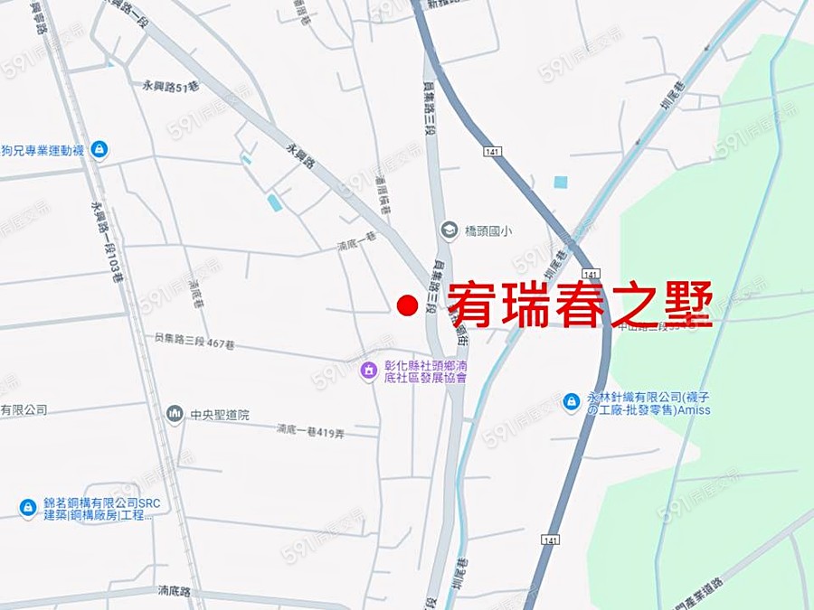 宥瑞春之墅交通圖