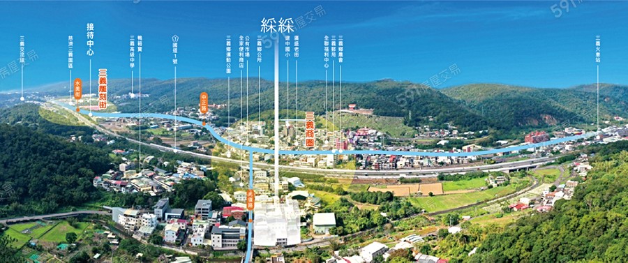 由喜綵綵交通圖