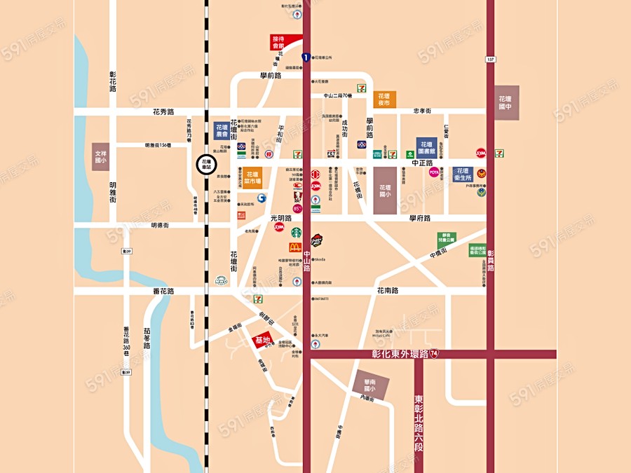 大樣城美交通圖