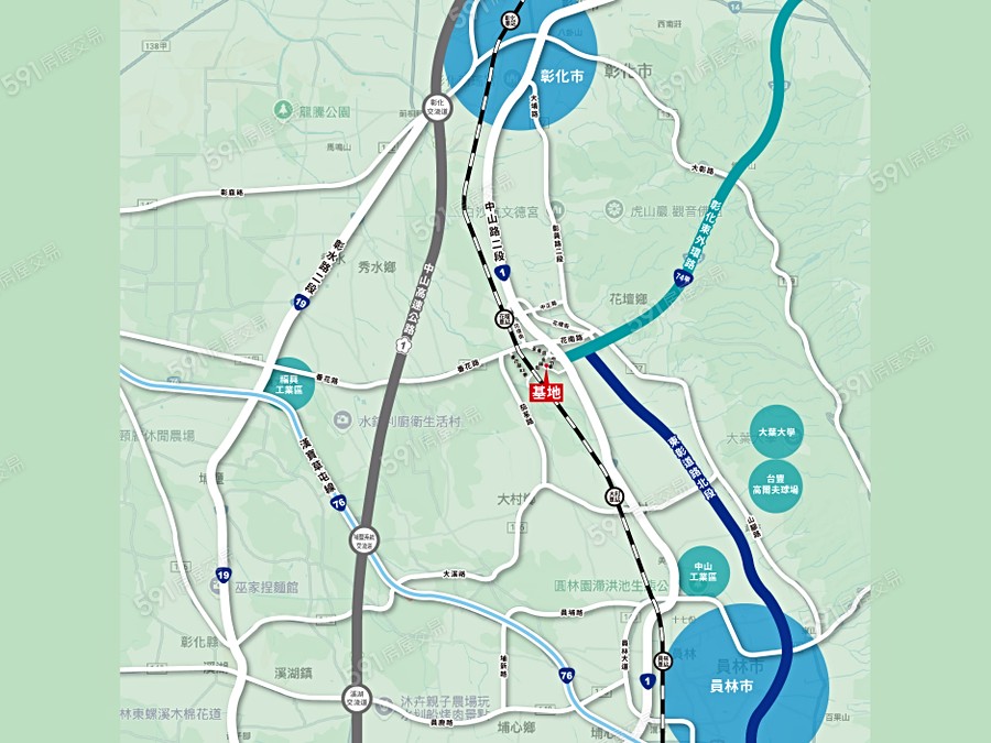 大樣城美交通圖