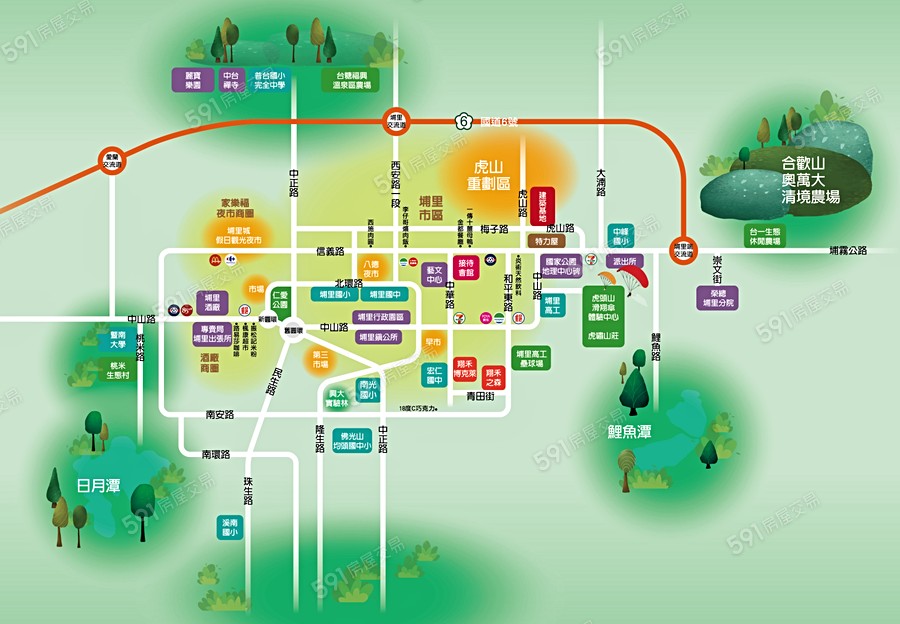 翔禾淳菁交通圖
