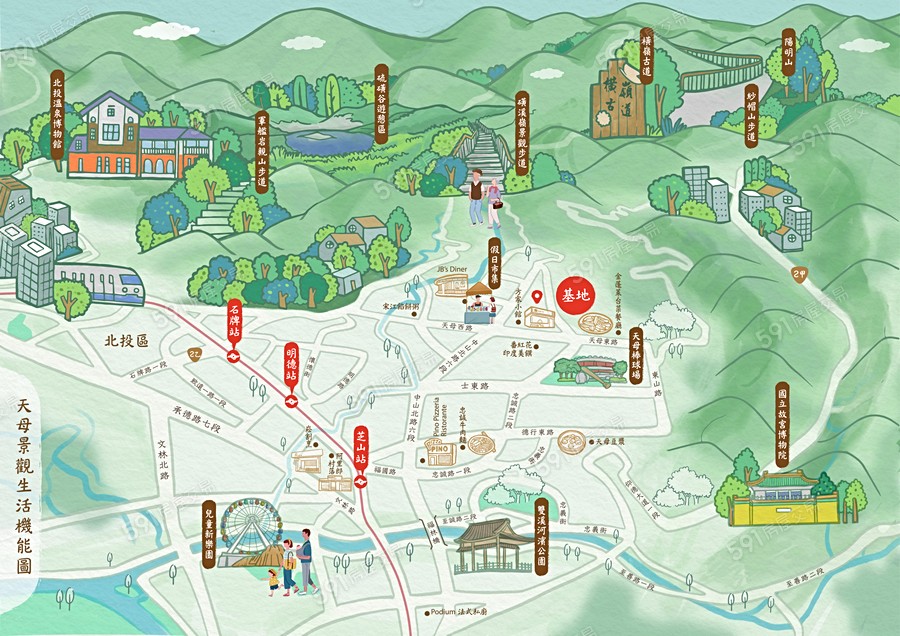 松陽沐雲交通圖