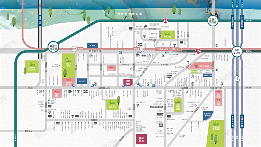 微美之星交通圖