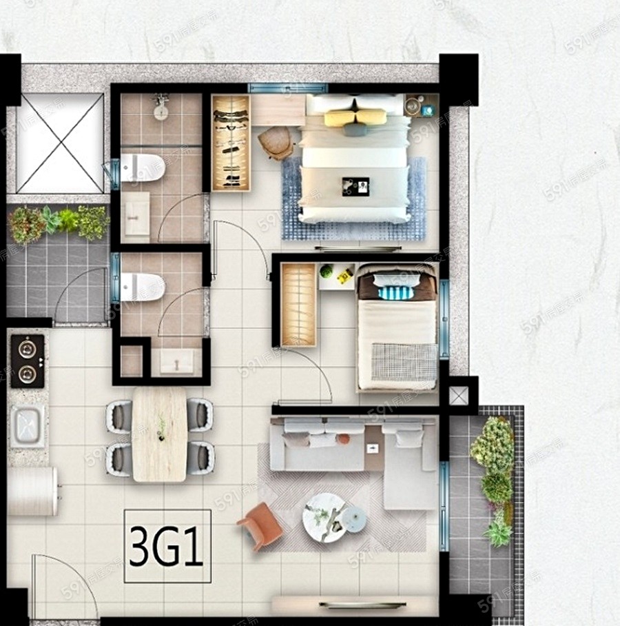 瑞鑫君悅(公寓)格局圖