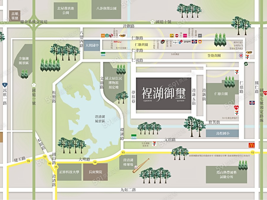 裎湖御璽交通圖