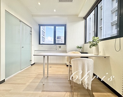 飯店管理超大空間陽台可獨洗雙面採光系統櫃中島餐桌流理台雙租補 - Image 4