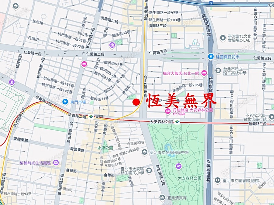 恆美無界交通圖