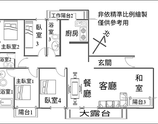 獨家》4+1房雙主臥3衛浴3面採光+多陽台+大露臺+近捷運 - Image 3