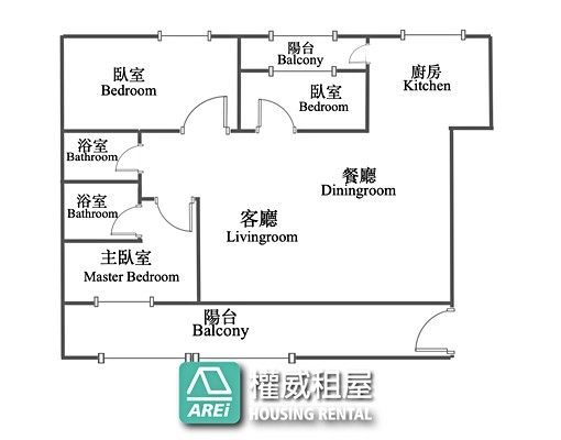 👑皇苑人文經典｜農十六凹子底｜典雅正三房-權威 - Image 3