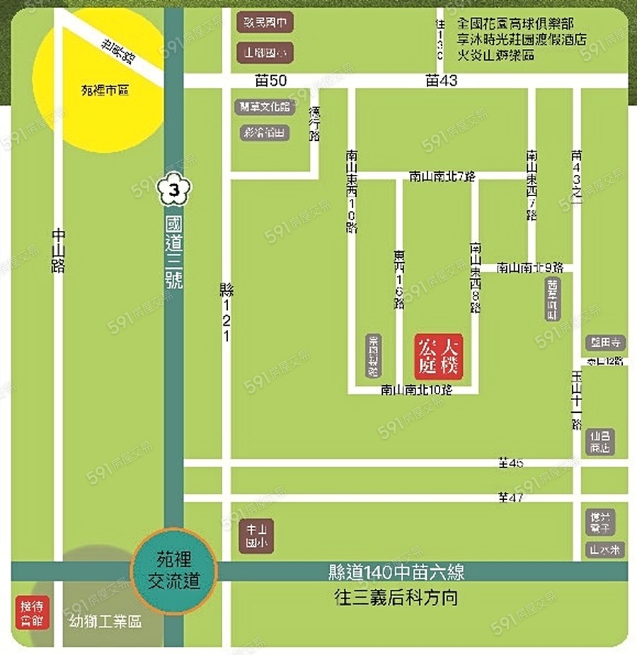 大樸宏庭交通圖