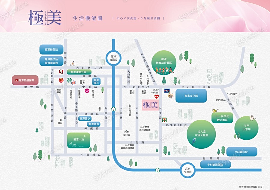 極美交通圖