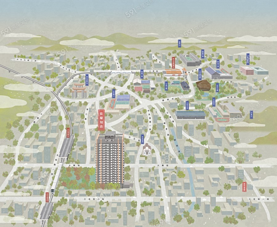 長耀知音交通圖