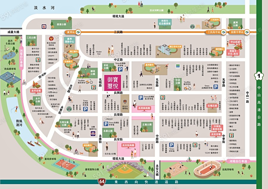 御寶璽悅交通圖