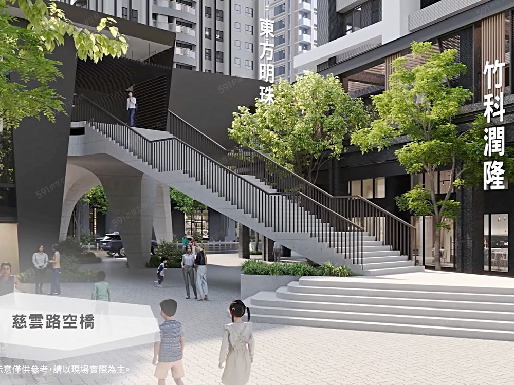 慈雲空橋模擬圖 - 竹科潤隆本店面前