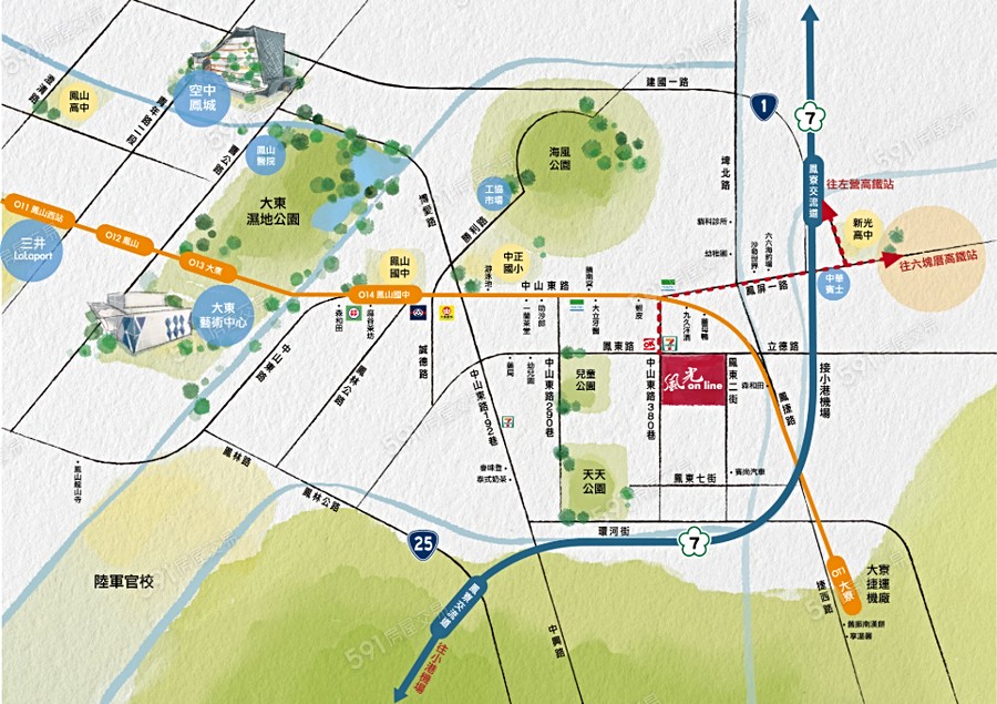 太普風光On Line交通圖