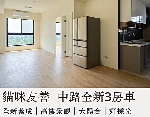 🦞喵喵喵🦞中路重劃區,全新3房車/可養貓 - Image 1