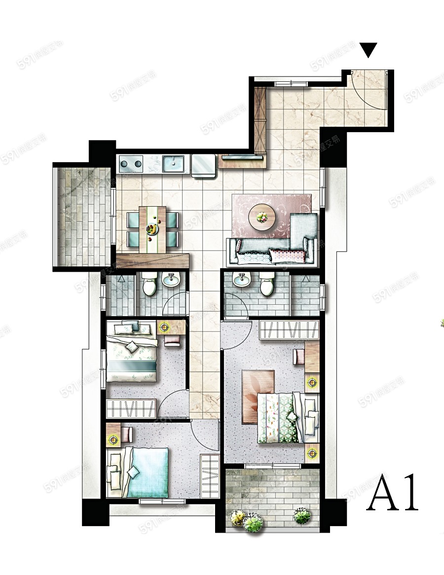 溫哥華第七期電梯華廈格局圖