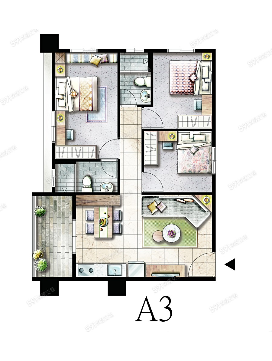 溫哥華第七期電梯華廈格局圖