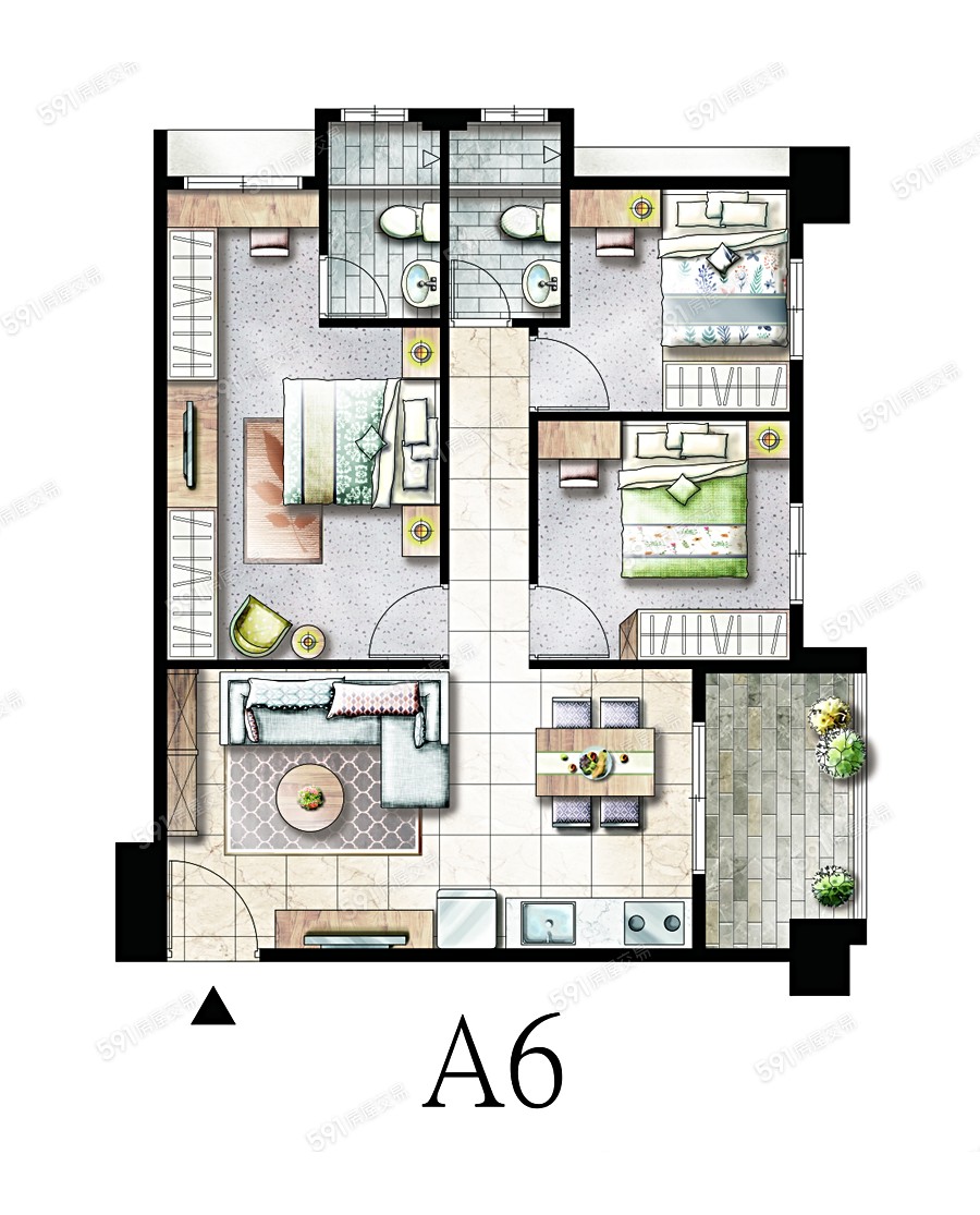 溫哥華第七期電梯華廈格局圖